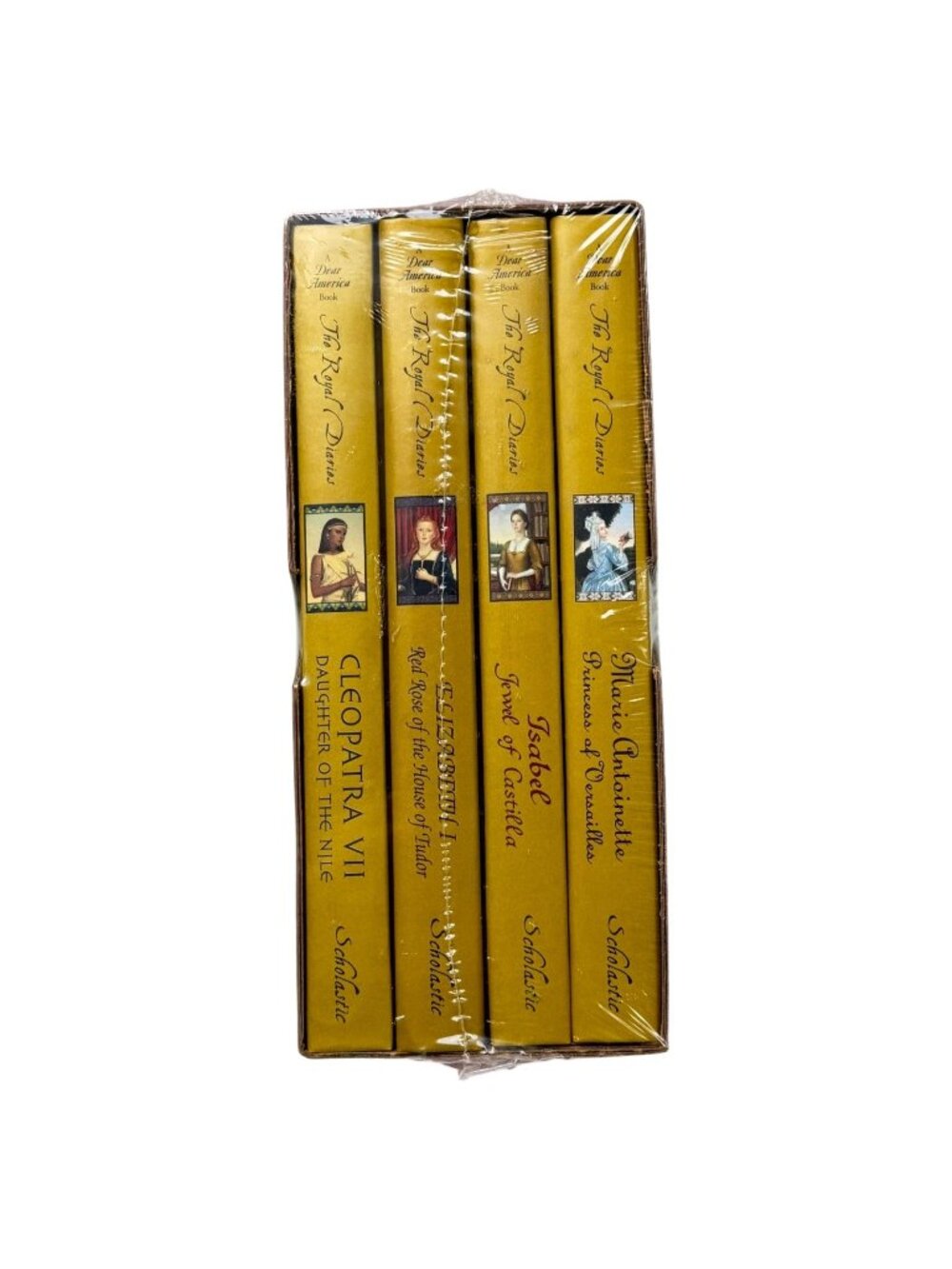 Royal Diaries Boxset Eizabeth I Cleopatra  Isabel Marie 4  Book Boxset‎ HC New